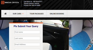 innova crysta car hire delhi - khushi web solution