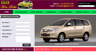 taxi hire delhi - khushi web solution
