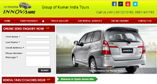 toyota innova hire delhi - khushi web solution